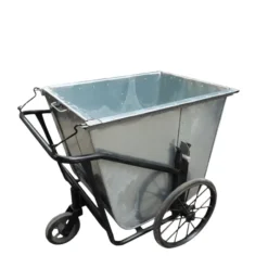 Xe thu gom rác 500 lít bằng inox, tôn
