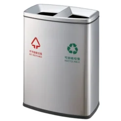 Thùng rác inox 2 ngăn cao cấp