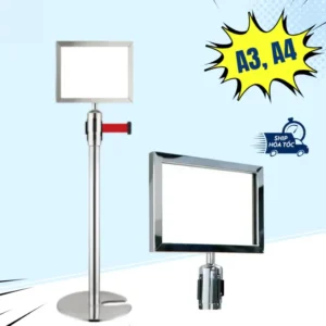 Bảng thông báo gắn đầu cột chắn inox – Giải pháp chỉ dẫn chuyên nghiệp cho không gian công cộng 5 Bảng thông báo gắn đầu cột chắn inox